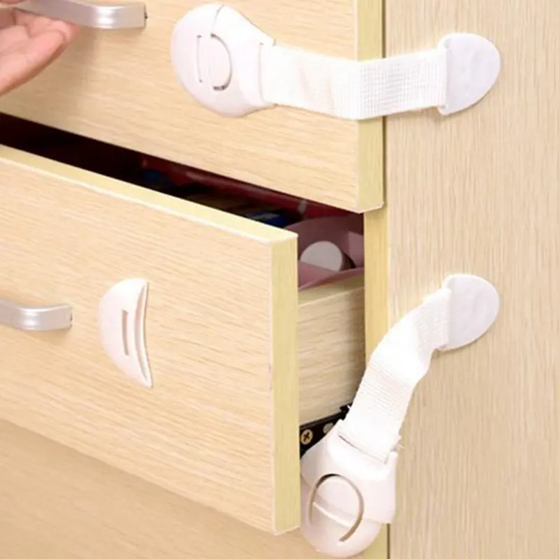 Hot Selling Baby ABS Webbing Cabinet Drawer Door Safety Lock for Children Safe Baby Security