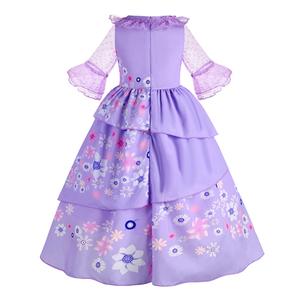Traje divertido <span class=keywords><strong>de</strong></span> fiesta <span class=keywords><strong>Mirabel</strong></span> disfraz <span class=keywords><strong>encanto</strong></span> <span class=keywords><strong>Encanto</strong></span> princesa Vestidos Niña Cosplay traje para niños niñas con accesorios - Product Image 3