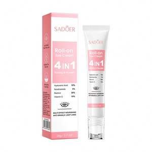 Crème pour les <span class=keywords><strong>yeux</strong></span> en <span class=keywords><strong>roll</strong></span>-<span class=keywords><strong>on</strong></span> raffermissante et nourrissante à la nicotinamide SADOER en marque propre, réparation des cernes, crème instantanée pour éliminer les poches sous les <span class=keywords><strong>yeux</strong></span> - Product Image 6