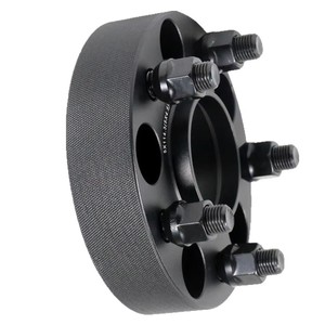 Joint de moyeu de roue GV moleté sablé en aluminium forgé 6061-T6, adaptateur de moyeu de roue élargi avec bride et boulon - Product Image 4