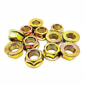 Proveedor de Fábrica, ISO 4161 DIN 6923 B18.16.4 Cl 4/8/10 M5-M100, Tuerca Hexagonal de Acero al Carbono con Brida Hexagonal Dentada, Recubierta de Zinc de Color - Product Image 2