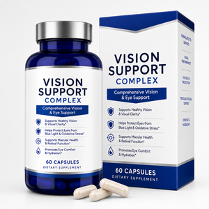Suplemento Vitamínico Premium para la Vista con Extracto de Arándano y Luteína, Protección Contra la Luz Azul, Complejo de Apoyo Visual, Fábrica OEM - Product Image 1