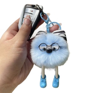 Llavero <span class=keywords><strong>de</strong></span> felpa con forma <span class=keywords><strong>de</strong></span> conejo, estilo gafas, colgante <span class=keywords><strong>de</strong></span> dibujos animados, adorno para bolso y coche, <span class=keywords><strong>de</strong></span> Hebei - Product Image 5