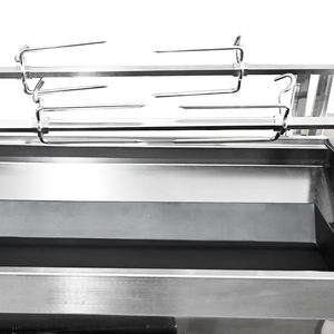 เตาบาร์บีคิวแบบสองเชื้อเพลิง ระบบย่างสองชั้น ใช้ได้ทั้งแก๊สและถ่าน สำหรับย่างแกะและหมู พร้อมแกนหมุนสำหรับย่างแบบโรตีเซอรี สำหรับใช้งานกลางแจ้ง - Product Image 6