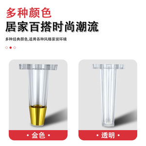 Pieds de meubles coniques en acrylique Xinhuaxuan pour armoire, design moderne, installation facile - Product Image 5