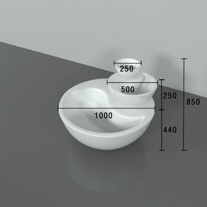 Jardinière en plastique durable sur mesure pour l'aménagement extérieur des centres commerciaux - Product Image 3
