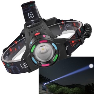 Linterna Frontal LED Recargable con 2 Baterías 18650 para Ciclismo Nocturno, Exploración de Cuevas y Uso en Exteriores - Product Image 3