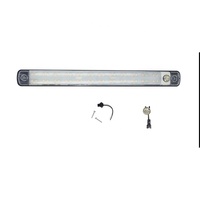Lumière LED extérieure pour camping-car, caravane, véhicule, motorhome, noire, DC12-28V, 8W, 800lm, IP67, avec interrupteur métallique
