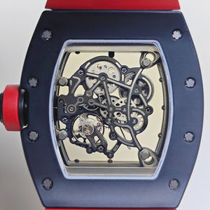 New Luxury Mechanical Men <b>Watch</b> RM055 – Transparent Dial, Sapphire Crystal <b>Case</b>, Precision Chronograph - Product Image 5
