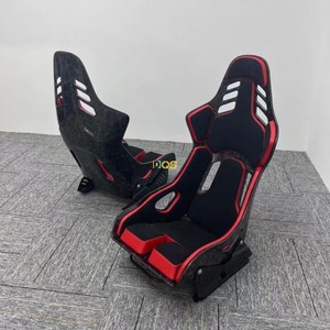 Sièges baquets de course universels en cuir et fibre de carbone de haute qualité, style sport DOS, sièges de voiture légers spécifiques aux circuits de course - Product Image 3