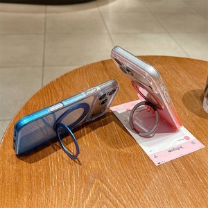 เคสโทรศัพท์แม่เหล็กสีพื้นแบบหมุนได้ โปร่งแสงไล่เฉดสี สำหรับ iPhone 16 17 Pro Max 17Air - Product Image 3