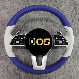 Volant de voiture pour <span class=keywords><strong>Mercedes</strong></span> Benz AMG Classe <span class=keywords><strong>S</strong></span> W124 W221 W166 C300 Classe E C350 <span class=keywords><strong>CLA</strong></span> S550 W203 Volant en fibre de carbone - Product Image 5