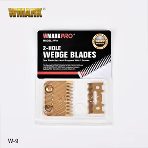 WMARK W-9 yüksek kaliteli paslanmaz çelik 3CR13 yedek bıçak seti saç kesme saç düzeltici