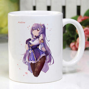 Taza de agua de cerámica personalizable Popular personaje de dibujos animados de Anime 'Mong Keqing <span class=keywords><strong>Ganyu</strong></span> Kelimak' modelo regalo de cumpleaños - Product Image 4