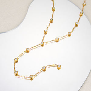 <span class=keywords><strong>2026</strong></span> AW NUEVO BOHO Y COLA PLANETA CIRCONÍO COLLAR DE CADENA Dazan CALIENTE 18K Chapado en oro Sin deslustre JOYERÍA de acero inoxidable - Product Image 5