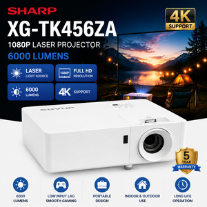 Proyector Láser Sharp XG-TK456ZA 1080P, 6000 Lúmenes, 0.65DMD, Portátil para Juegos y Películas - Product Image 1