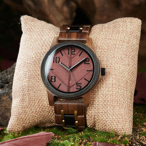 Montre en bois faite à la main de style vintage de luxe OEM avec bracelet en nylon éco-mode Logo personnalisé Livraison rapide quantité minimale de commande bas Commandes urgentes Bienvenue - Product Image 3