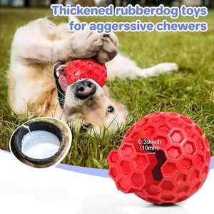 Pelota de Goma Resistente para Perros, de Lujo, con Diseño de Panal de Abeja, No Tóxica, Gruesa, Impermeable, Interactiva, Indestructible, Juguete para Masticar - Product Image 4