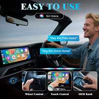 Adaptateur portable sans fil Bluetooth CarPlay Android Auto de type T, OEM ODM, logo personnalisé, WiFi 5 GHz, double port USB Type-C, Plug&Play