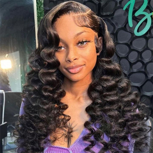 Gluelessวิกผมผมมนุษย์ลูกไม้ด้านหน้าบราซิลPre PluckedหลวมWildsวิกผมผมมนุษย์ 13*4 13x6 HDวิกผมลูกไม้ด้านหน้าด้านหน้า - Product Image 3