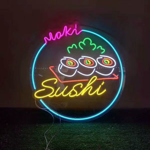 Restaurante al aire libre tienda de neón de acrílico señal intermitente Led Pizza forma de luz de neón señales Decoración - Product Image 5