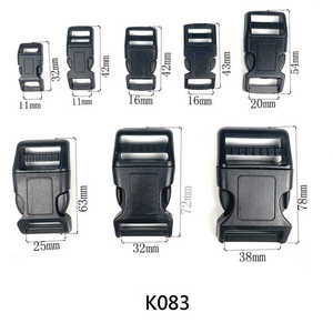 Manufacturer Custom Color Logo Plastic Buckle 10mm Quality Pet Hardware Quick Side Release Dog Collar Clips Buckle