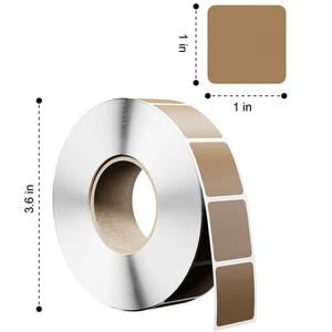 สติกเกอร์เป้าหมายสะท้อนแสงแบบม้วน 1000 ชิ้น สติกเกอร์สี่เหลี่ยมแบบติดเอง สำหรับการยิงปืน การล่าสัตว์ การฝึกซ้อมกลางแจ้ง และการใช้งานในสนามยิงปืน - Product Image 5