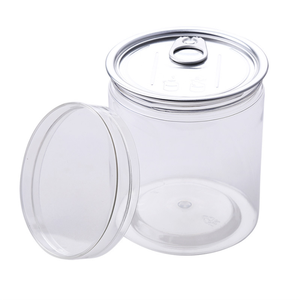 Free Sample Transparent Pet Plastic Cans Packaging Cans Plastic Pet Drink Soda Coffee Beverages Small Plastic Cans