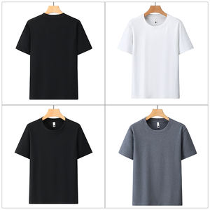 <span class=keywords><strong>Camiseta</strong></span> Térmica de Felpa de Corte Ajustado, Doble Cara, 280 g/m², Manga Corta, Cuello Bajo, Capa Base Cálida - Product Image 2