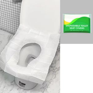 Cross-Border Disposable <strong>Toilet</strong> Cushion Portable Travel Soluble Water 10 Pieces Public Restrooms Disposable <strong>Toilet</strong> <strong>Seat</strong> Cover - Product Image 5