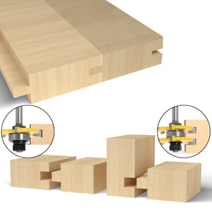 Juego de 2 fresas de ranurar y machihembrar para madera - Product Image 2