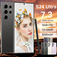 Ponsel S24 Ultra Dual SIM Tidak Terkunci Layar 7.3 Inci RAM 16GB Penyimpanan 1TB Smartphone 5G Penjualan Panas Grosir Ponsel Android