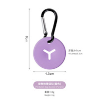 Boucle de sac à déjections canines en silicone multicolore et étanche, clip léger pour sacs à crottes, accessoire pour la promenade quotidienne et l'entraînement des chiens