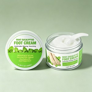 <span class=keywords><strong>Crema</strong></span> Reparadora para Talones Agrietados, Bálsamo Refrescante para <span class=keywords><strong>Pies</strong></span> con Eucalipto y Menta, Humectante Diario para el Cuidado de la Piel Seca y Áspera - Product Image 1