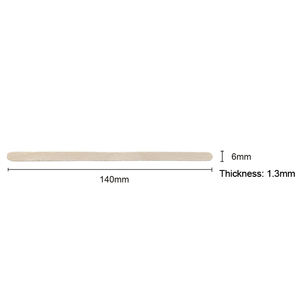 <span class=keywords><strong>Spatule</strong></span> professionnelle en bois de bouleau pour épilation, 140*6*1.3mm, modèle ES6045B, applicateurs de cire IDEAL/OEM/ODM pour l'épilation du visage - Product Image 1