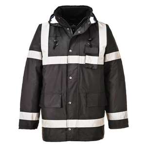 PORTWEST - S433BKRS Iona Lite Chaqueta negra de tráfico-EAN 5036108160884 PROTECCIÓN TODO TIEMPO - Product Image 1