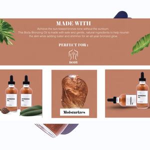 <span class=keywords><strong>Huile</strong></span> bronzante sans soleil hydratante à effet bronzé soleil, marque privée OEM/ODM - Product Image 2