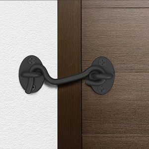 Nhiệm vụ nặng nề Màn hình chốt phần cứng cửa thép không gỉ khóa Cabin Hooks cho cửa trượt ngoài trời Tủ cửa sổ phòng tắm - Product Image 3