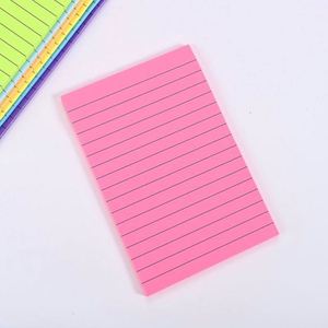 In-Stock Yellow Self-Adhesive <b>Note</b> Stickers Cute Line Design Student-Friendly 50 Sheets Customizable Memo Pad - Product Image 4