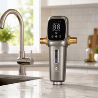 Système de filtration d'eau entièrement automatique à haut débit avec pré-filtre à contre-courant pour toute la maison, 40 microns, pour sédiments