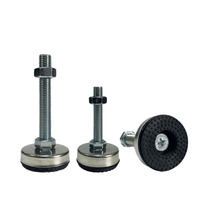 Pied de nivellement réglable en acier inoxydable 304, pied de sol anti-vibration et antidérapant, patin de meuble avec filetage M8/M10/M12/M16