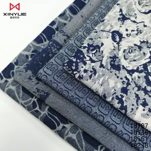 Pemasok kain denim dicuci jacquard OE kustom