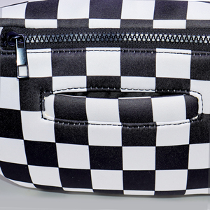 Custom Printed Neoprene Bum Bags Waterproof Crossbody Sling Purses for Women Men with Zipper Closure Custom Checkered Fanny Pack - Product Image 4