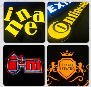 <span class=keywords><strong>Enseigne</strong></span> personnalisée avec logo, panneau extérieur pour magasin, éclairage LED, lettres 3D rétroéclairées en acrylique et acier pour entreprises - Product Image 2