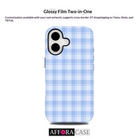 Coque de téléphone magnétique 2-en-1 en silicone de style Ins avec impression personnalisée pour iPhone 17 – Étui à impression par transfert thermique