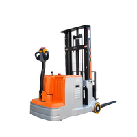 Chariot élévateur électrique robuste 1 tonne, conception autoportée, chariots élévateurs tout-terrain pour le levage de palettes en entrepôt de fabrication