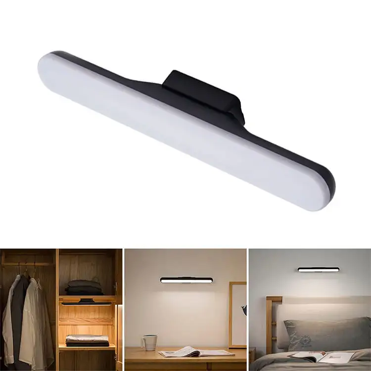 Barra luminosa tattile dimmerabile, batteria da 1800mah integrata da 3w e supporto magnetico a bastone, per lettura, armadio, armadio, specchio per il trucco, letto