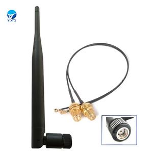 2.4GHz & 5.8G Antenna in gomma a doppia banda WIFI Antenna Gsm ripetitore di segnale con connettore SMA-MALE - Product Image 1