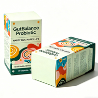 Customized Product Small Box , Plain White Cardboard Paper Box for Medicine Supplement Bottle Packaging