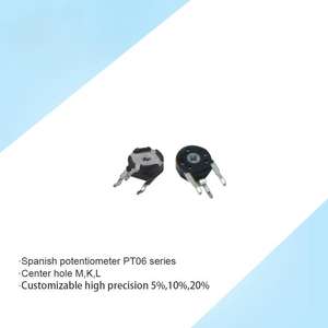 SINETONG PT06-H Spanish PIHER Potentiometer Horizontal Adjustable <b>Resistor</b> Oval Hole 10K Potentiometer - Product Image 3